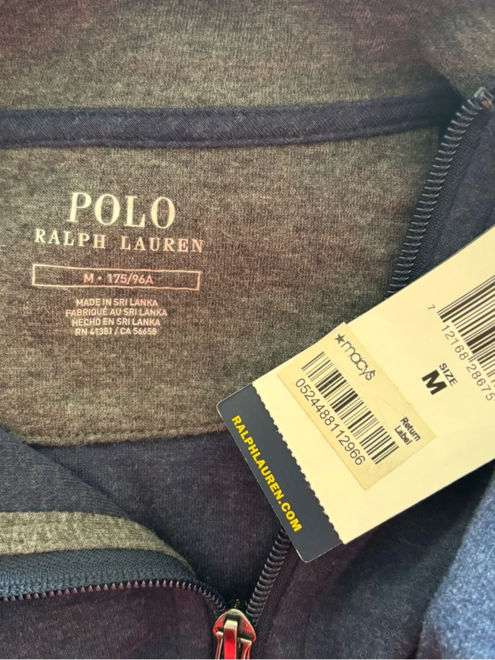 Polo Ralph Lauren Mens Luxury Jersey Quarter-Zip Pullover Sweatshirt